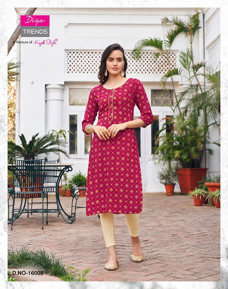 Gardencity Vol 16 By Diya Trends Printed Kurtis Catalog